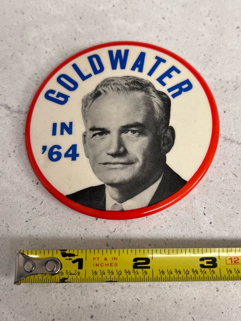 Vintage GOLDWATER IN ‘64 political campaign pin
